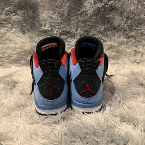 Used Jordan 4 Retro Travis Scott Cactus Jack Mens Size 12 - Picture 4 of 6